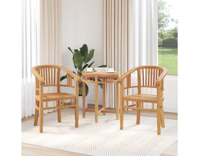 Sonata H Градински столове 2 pcs Кафяво 63 x 58 x 89 см
