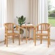 Sonata H Градински столове 2 pcs Кафяво 63 x 58 x 89 см
