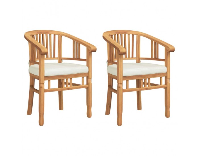 Sonata H Градински столове 2 pcs Кафяво 63 x 58 x 89 см