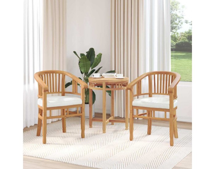 Sonata H Градински столове 2 pcs Кафяво 63 x 58 x 89 см