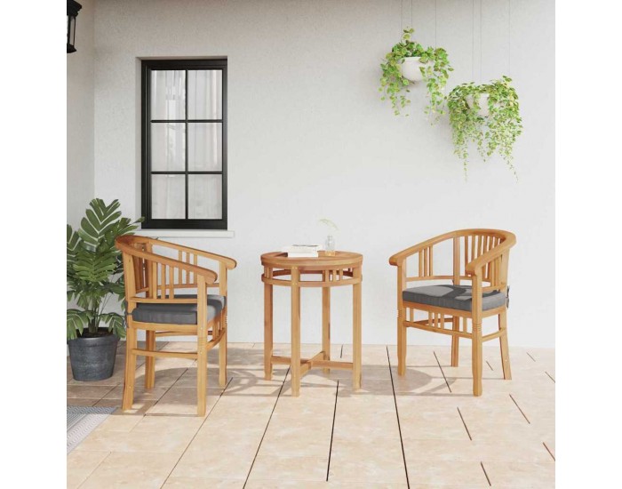 Sonata H Градински столове 2 pcs Кафяво 63 x 58 x 89 см