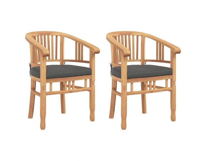 Sonata H Градински столове 2 pcs Кафяво 63 x 58 x 89 см