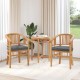 Sonata H Градински столове 2 pcs Кафяво 63 x 58 x 89 см