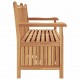 Sonata H Градинска Пейка за Съхранение Кафяво 150 x 60 x 90 см