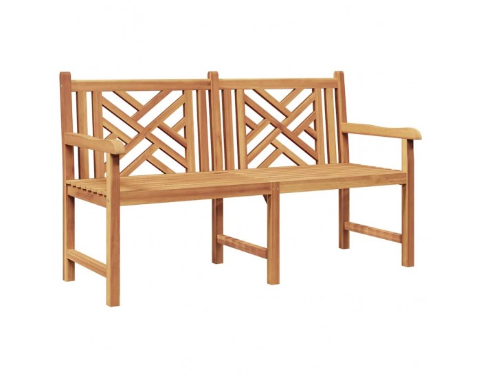 Sonata H Градинска пейка Кафяво 150 x 60 x 90 см Тиково дърво масив