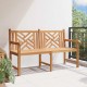 Sonata H Градинска пейка Кафяво 150 x 60 x 90 см Тиково дърво масив