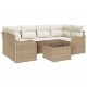 Sonata H Градински Софа Комплект 7 pcs Бежов и кремав 55 x 55 x 37 см