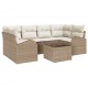 Sonata H Градински Софа Комплект 7 pcs Бежов и кремав 55 x 55 x 37 см