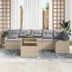 Sonata H Градински Софа Комплект 7 pcs Бежово 100 x 55 x 73 см Полиратан