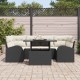 Sonata H Градински Софа Комплект 7 pcs Черно 100 x 55 x 73 см Полиратан