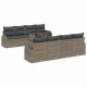 Sonata H Градински Софа Комплект 9 pcs Сив 100 х 55 х 73 см Полиратан