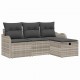 Sonata H Градински Софа Комплект 4 pcs Светлосиво 176 x 117 x 85 см