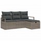 Sonata H Градински Софа Комплект 4 pcs Сив 175 x 117 x 85 см Полиратан