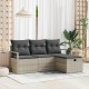 Sonata H Градински Софа Комплект 4 pcs Светлосиво 175 x 117 x 85 см