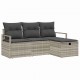 Sonata H Градински Софа Комплект 4 pcs Светлосиво 175 x 117 x 85 см