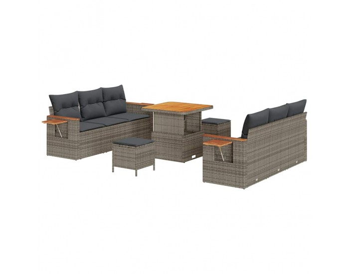 Sonata H Градински Софа Комплект с възглавница 9 pcs Сив 80 x 80 x 71 cm