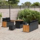 Sonata H Градински Софа Комплект 8 pcs Черно 80 x 80 x 71 cm