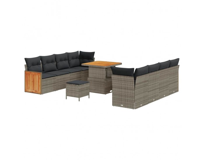 Sonata H Градински Софа Комплект 11 pcs Сив 80 x 80 x 71 cm