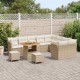 Sonata H Градински Софа Комплект 12 pcs бежово и кремаво 80 x 80 x 71 cm
