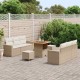 Sonata H Градински Софа Комплект 9 pcs бежово и кремаво 80 x 80 x 71 cm