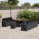 Sonata H Градински Софа Комплект 10 pcs Черно 80 x 80 x 71 cm