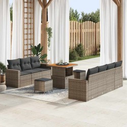 Sonata H Градински Софа Комплект 10 pcs Сив 80 x 80 x 71 cm - Canapele și bănci de grădină