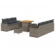 Sonata H Градински Софа Комплект 10 pcs Сив 80 x 80 x 71 cm