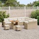 Sonata H Градински Софа Комплект 12 pcs бежово и кремаво 80 x 80 x 71 cm