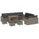 Sonata H Градински Софа Комплект 14 pcs Сив 110 x 55 x 71 см