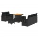 Sonata H Градински Софа Комплект 8 pcs Черно 80 x 80 x 71 cm