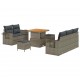 Sonata H Градински Софа Комплект с възглавница 8 pcs Сив 80 x 80 x 71 cm