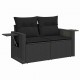 Sonata H Градински Софа Комплект 10 pcs Черно 90 x 55 x 71 cm