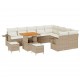 Sonata H Градински Софа Комплект 12 pcs бежово и кремаво 80 x 80 x 71 cm