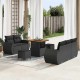 Sonata H Градински Софа Комплект 8 pcs Черно 80 x 80 x 71 cm