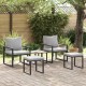 Sonata H Градински Софа Комплект 4 pcs Черно 61 x 72.5 x 71 см Стомана