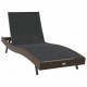 Sonata H Шезлонг с маса 2 pcs Кафяв, черен 40 x 40 x 40.5 см полиратан
