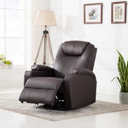 Sonata H Масажен стол с люлееща функция, кафяв, изкуствена кожа - Mobilier cu mecanism de relaxare