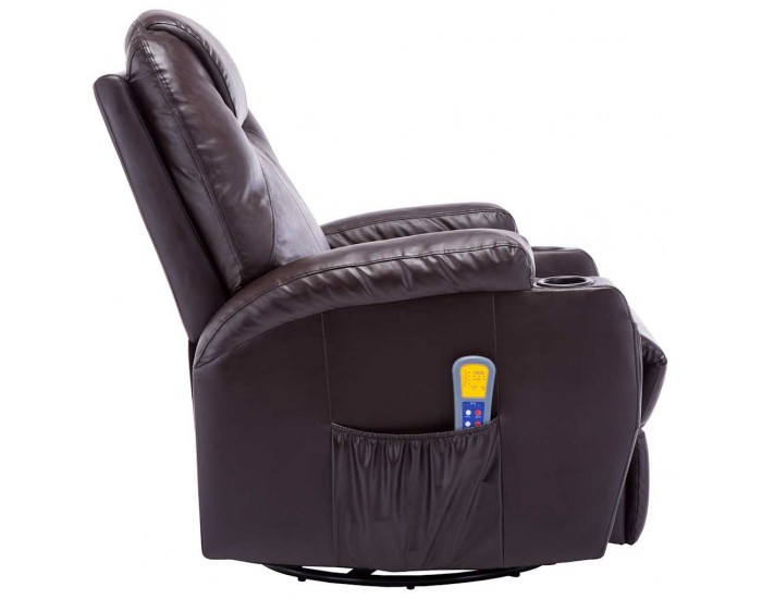 Sonata H Масажен стол с люлееща функция, кафяв, изкуствена кожа