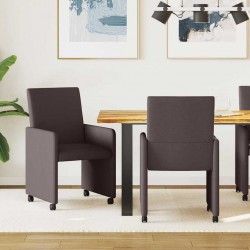 Sonata H Обедени столове 2 pcs Тъмнокафяв 57 х 66 х 94 см текстил - Scaune de dining