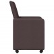 Sonata H Обедени столове 2 pcs Тъмнокафяв 57 х 66 х 94 см текстил
