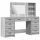Sonata H Тоалетка с чекмедже 3 pcs Сив 40 x 41 x 135 см Инженерно дърво