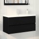 Sonata H Шкаф за мивка с врата Черен дъб 90 x 39 x 62 см Инженерно дърво