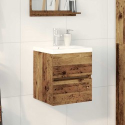 Sonata H Шкаф за мивка с врата Черен дъб 41 x 39 x 62 см Инженерно дърво - Dulapuri de baie