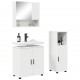 Sonata H Комплект мебели за баня с врата 3 pcs Бяло 61 x 35 x 64 см