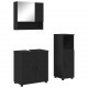 Sonata H Комплект мебели за баня с врата 3 pcs Черно 61 x 35 x 64 см