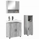 Sonata H Комплект мебели за баня 3 pcs Сив сонома 61 x 35 x 64 см