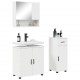 Sonata H Комплект мебели за баня с чекмедже 3 pcs Бяло 61 x 35 x 64 см