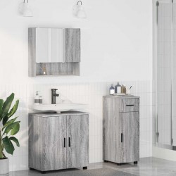 Sonata H Комплект мебели за баня 3 pcs Сив сонома 61 x 35 x 64 см - Dulapuri de baie