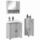 Sonata H Комплект мебели за баня 3 pcs Сив сонома 61 x 35 x 64 см