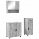 Sonata H Комплект мебели за баня 3 pcs Сив сонома 61 x 35 x 64 см